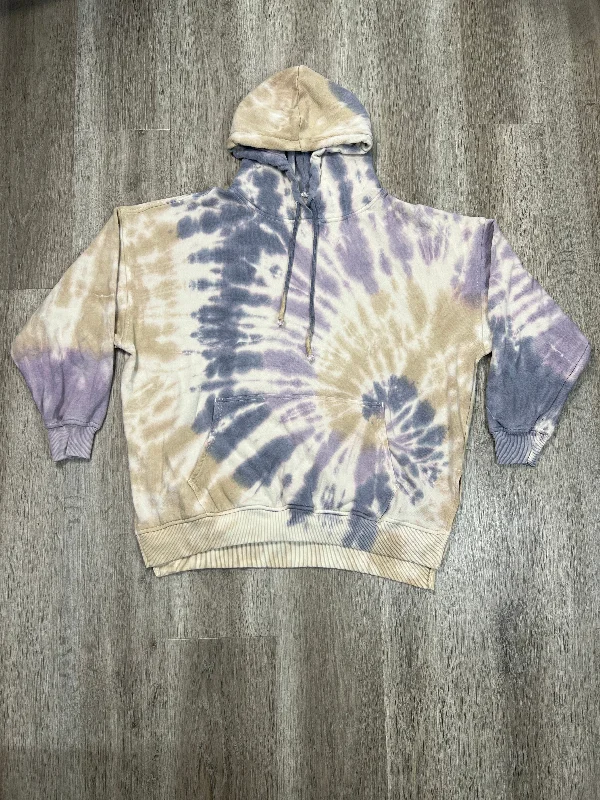 Sweatshirt Hoodie By American Eagle In Tie Dye Print, Size: S