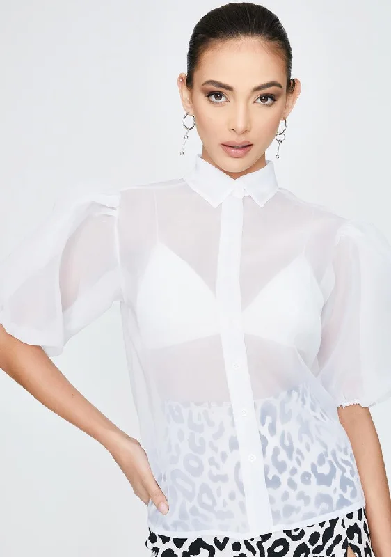 Sale On Sale Exquisite Women's Wear Sale Maloney Sheer Blouse
