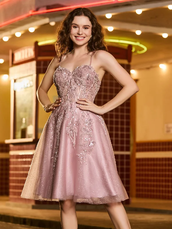 Women's Vacation Garments Casual Chic Beaded Corset Top Tulle Glitter Short Prom Dress Dusty Rose Women's Vacation Garments Casual Chic Beaded Corset Top Tulle Glitter Short Prom Dress Dusty Rose