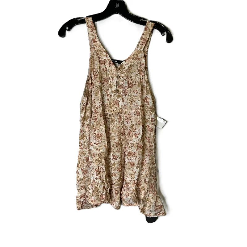 Top Sleeveless By Doe & Rae In Floral Print, Size: S