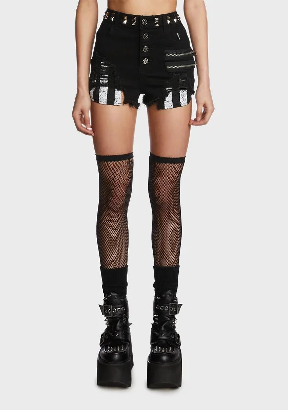 Women's Classic Attire Limited Time Offer The Dead Instead Distressed Shorts