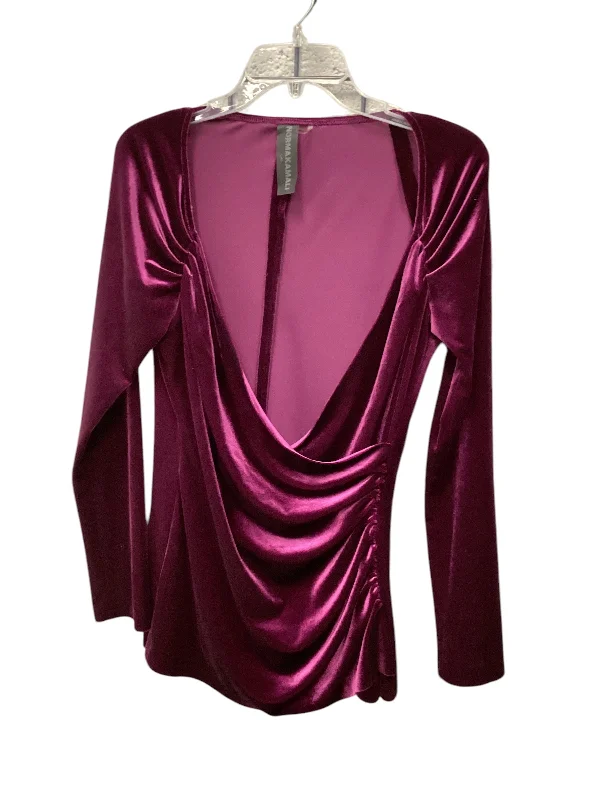 Top Long Sleeve By Norma Kamali In Purple, Size: L