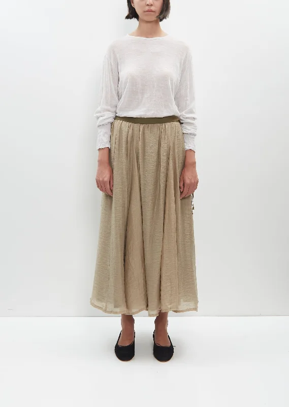 Crinkle Long Skirt