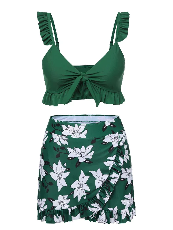 Sophisticated Style Big Savings On Rustic Countryside Styles Green 1960s Strap Floral Ruffles Swimsuit Sophisticated Style Big Savings On Rustic Countryside Styles Green 1960s Strap Floral Ruffles Swimsuit