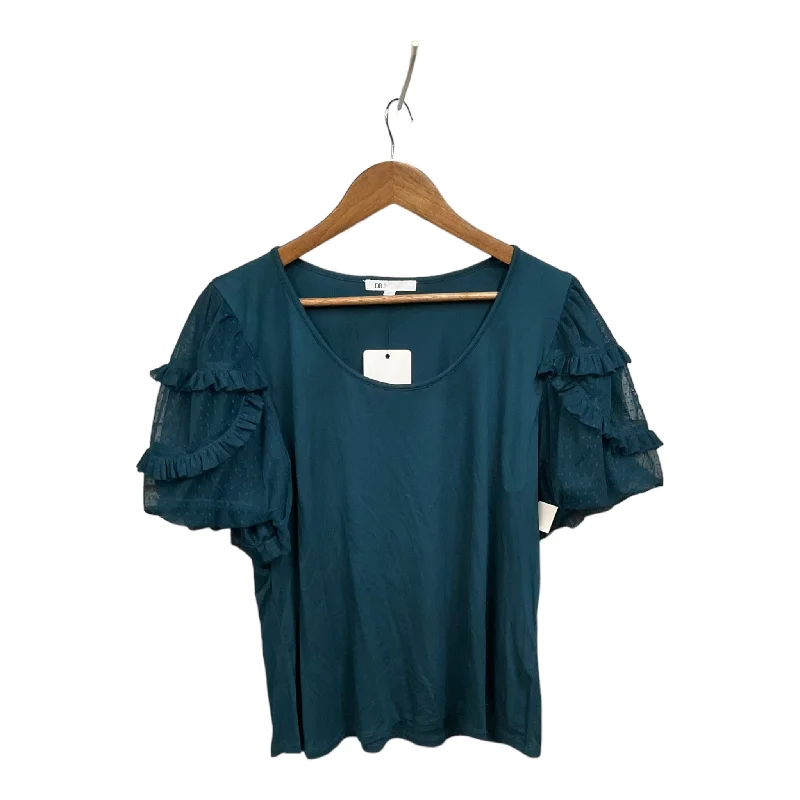 Top Short Sleeve By Dr2 In Teal, Size: Xl