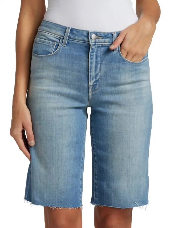 Women's Resort Garments Vibrant Femme Fashion Taylor High Rise Jean Denim Shorts In Ashford Women's Resort Garments Vibrant Femme Fashion Taylor High Rise Jean Denim Shorts In Ashford