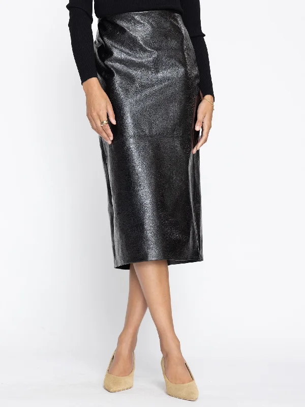 The Irene Vegan Leather Skirt