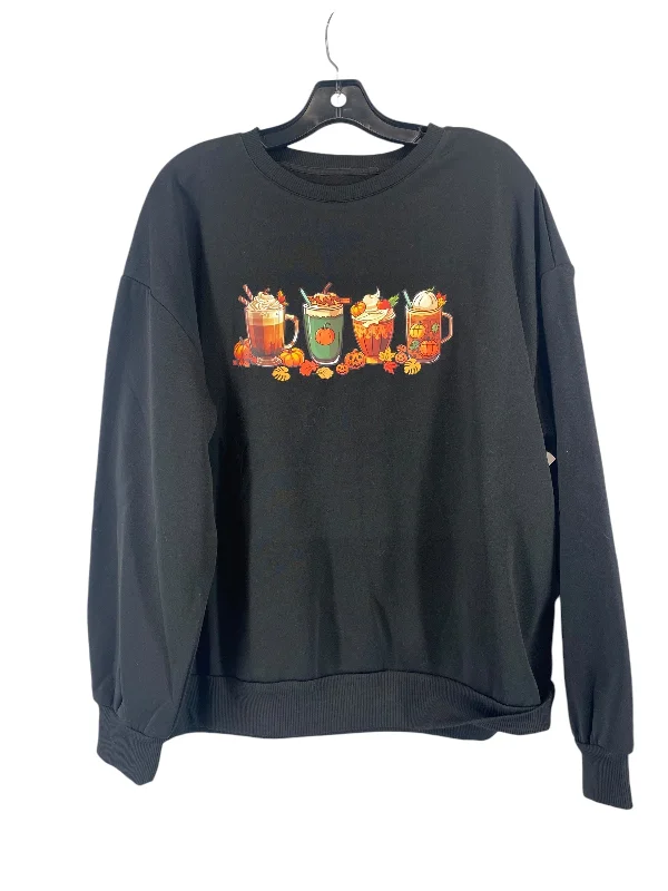 Sweatshirt Crewneck By Shein In Black, Size: Xl