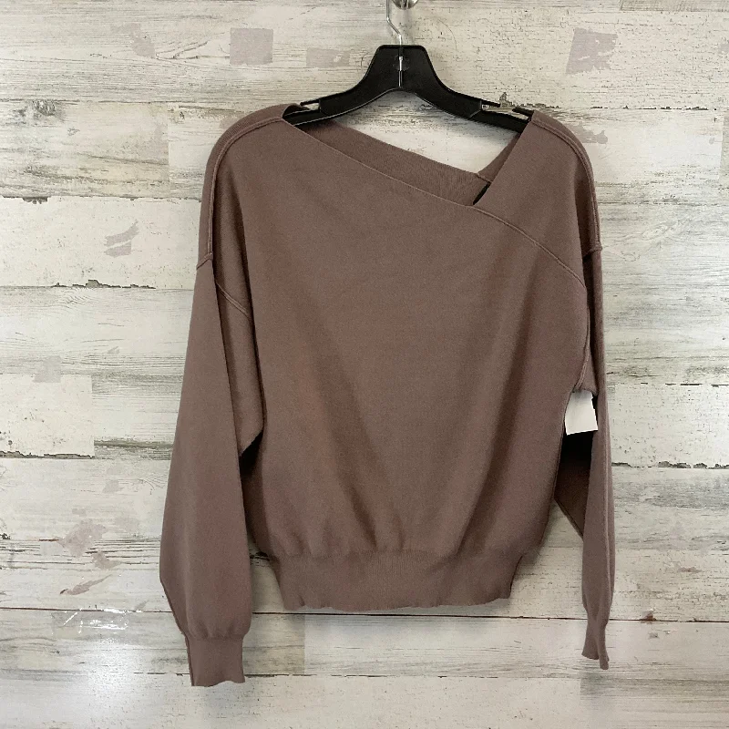 Top Long Sleeve By Line & Dot In Taupe, Size: Xs