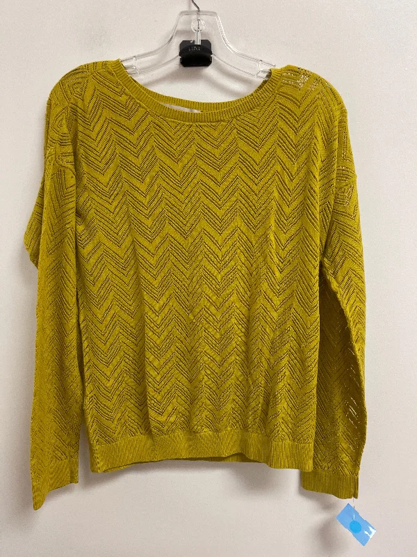 Top Long Sleeve By Loft In Yellow, Size: L