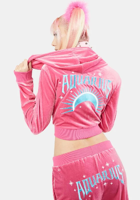 Women's Comfortable Lounge Outfit Trend Driven Wardrobe Alluring Aquarius Velour Hoodie Women's Comfortable Lounge Outfit Trend Driven Wardrobe Alluring Aquarius Velour Hoodie