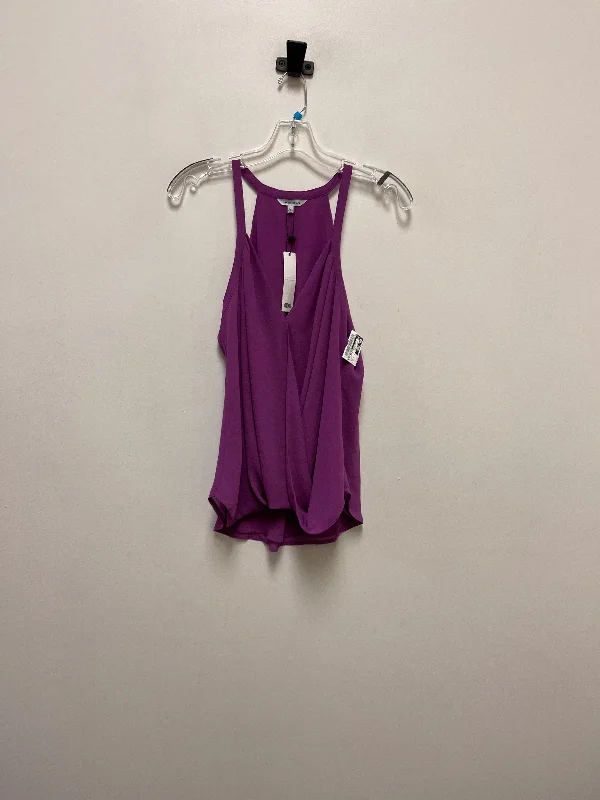 Top Sleeveless By Naked Zebra In Purple, Size: L