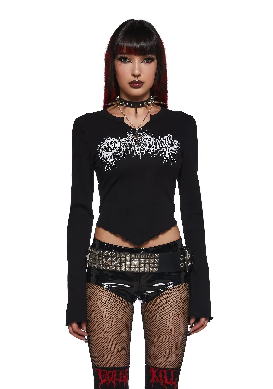 Boutique Dress Online Elevate Your Wardrobe Darkened Divinity Long Sleeve Tee
