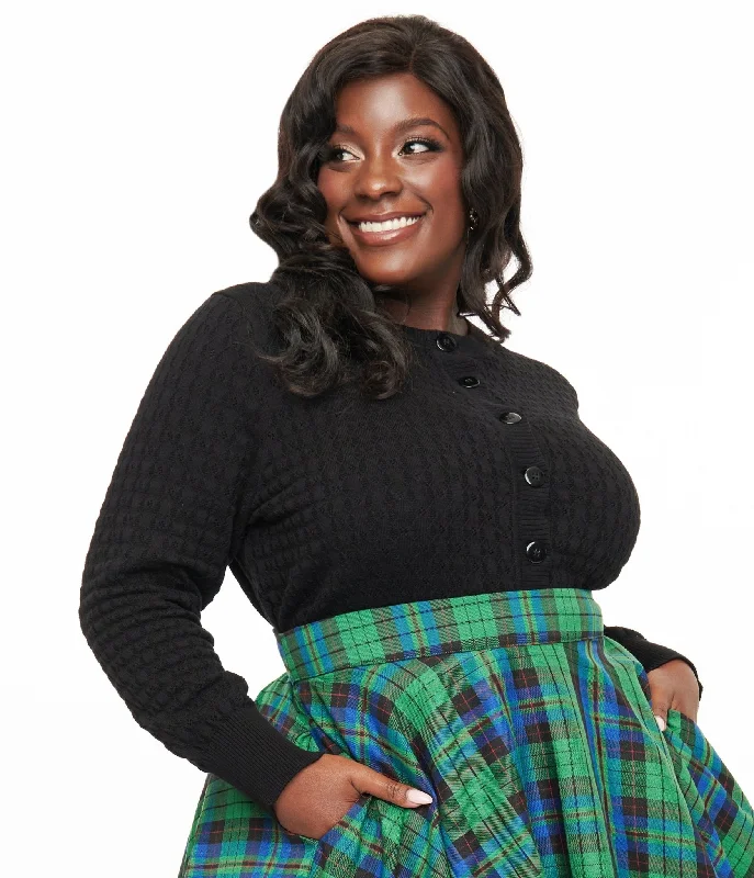Clothing For Women Discover Promotions Banned Plus Size 1950s Black Katie Cardigan