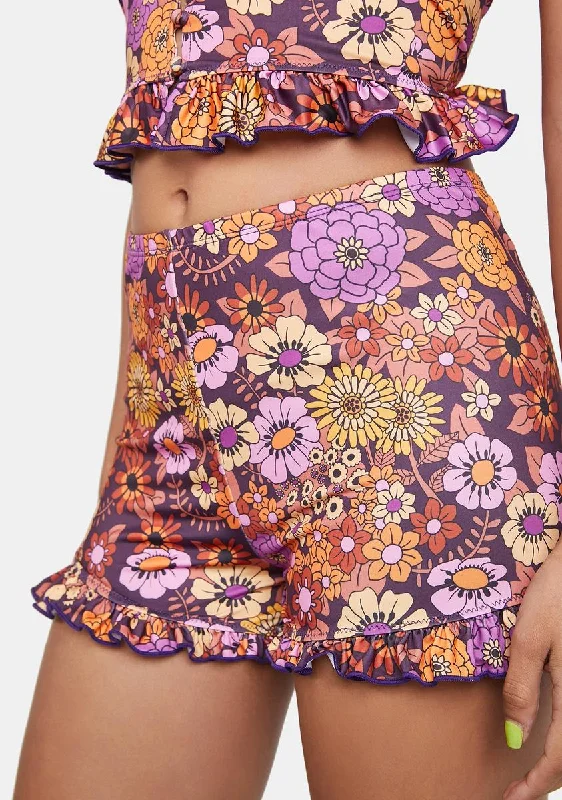 Flash Discount Spring Wardrobe In The Limelight Printed Shorts