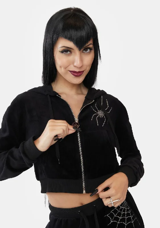 Charming Women's Outfit For Special Occasions Versatile Wardrobe Essentials Night Crawler Velour Track Jacket Charming Women's Outfit For Special Occasions Versatile Wardrobe Essentials Night Crawler Velour Track Jacket