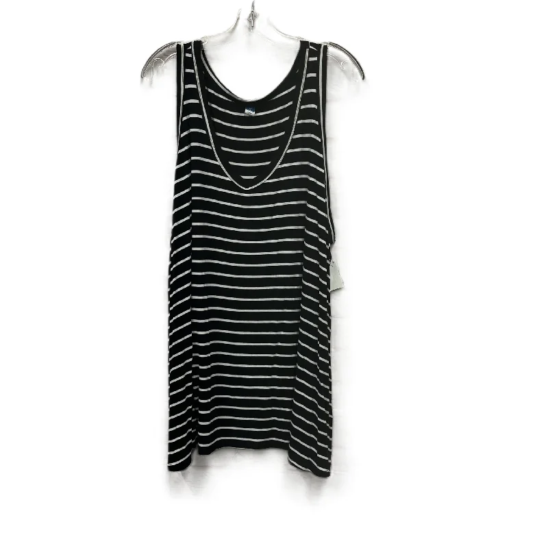 Top Sleeveless By Old Navy In Black & White, Size: 3x