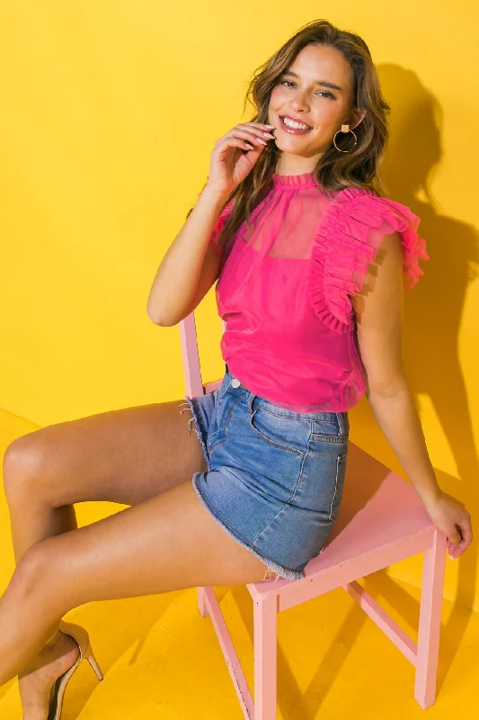 Limited Time Offer YOU'RE ON MY MIND TULLE TOP