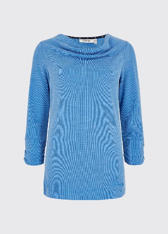 Flash Sale Hillgrove cowl neck top - Greek Blue