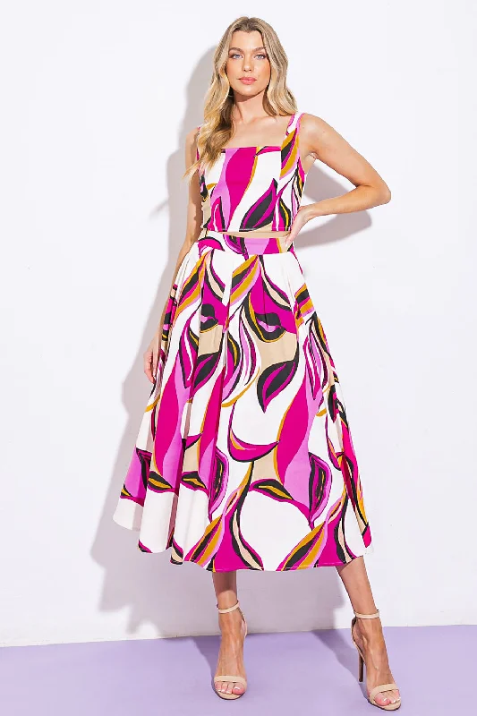 Big Savings COCKTAIL CLUB WOVEN TWILL TOP AND SKIRT