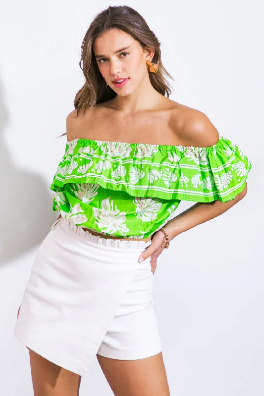 Super Savings Weekend Event OFF TO BRUNCH WOVEN TOP