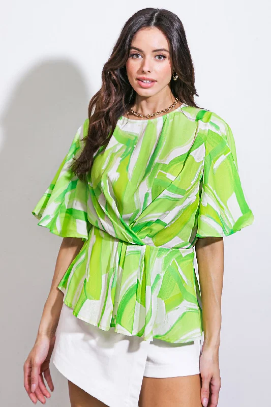 Style Without Limits EASY TO SAY WOVEN TOP