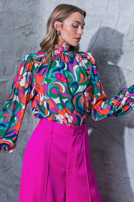 Buy More, Save More FLOW ALONG WOVEN TOP