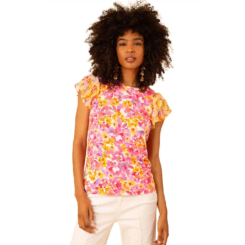 Huge Price Cuts On Your Must-Haves Hale Bob Kali Short Sleeve Jersey Top - Pink