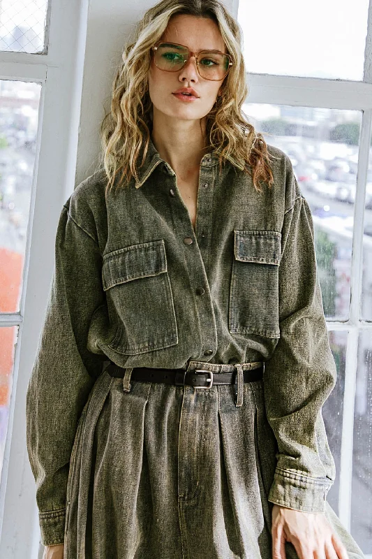 Trendy Styles STUCK IN YOUR WAYS DENIM TOP