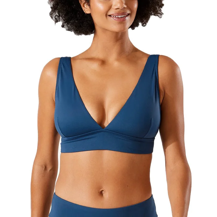 Big Savings On Must-Have Items Tommy Bahama Palm Modern Over The Shoulder V Neck Bra Top - Midnight Sea* Big Savings On Must-Have Items Tommy Bahama Palm Modern Over The Shoulder V Neck Bra Top - Midnight Sea*