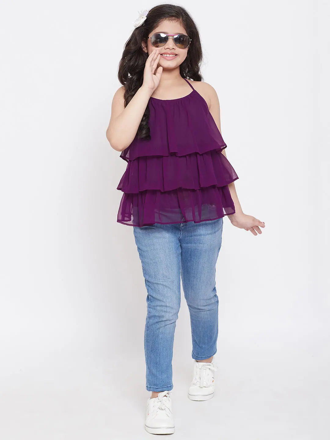 Don't Miss Out On These Must-Have Deals Girl's Consistent Solid Top Maroon