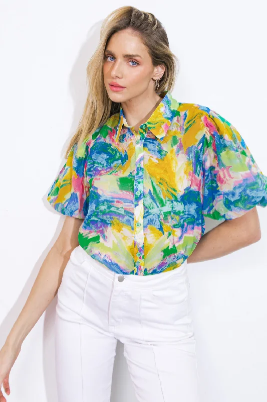 Snag The Best Bargains Before They're Over MEET ME ON BROADWAY WOVEN TOP