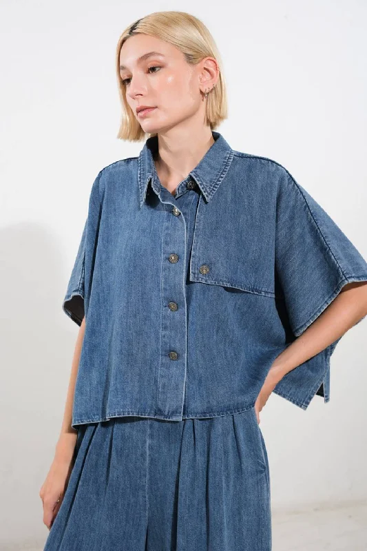 Style Revolution JUST HAVING FUN DENIM TOP