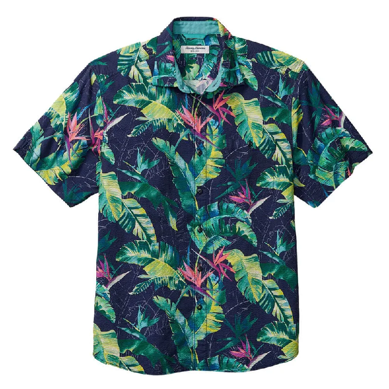 Contemporary Chic Promotions Tommy Bahama Nova Wave Sunnyvale Blooms Camp Shirt - Blue Jean