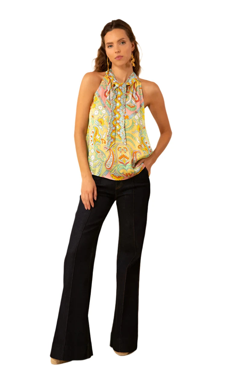 Effortless Style, Effortless Savings Hale Bob London Halter Top - Green