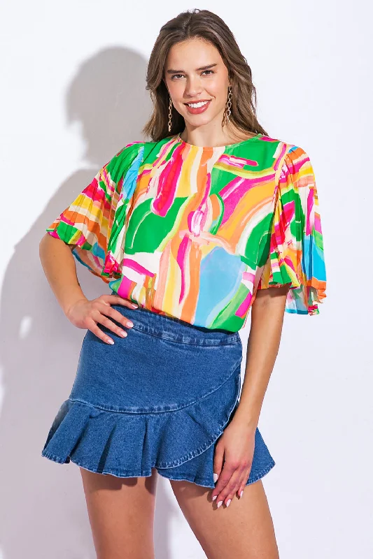 Classic Elegance Sales MEET AT THE RETREAT WOVEN TOP