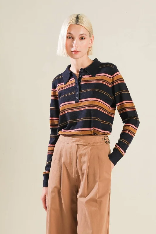 Sophisticated Style Offers CALL IT FATE SWEATER POLO TOP
