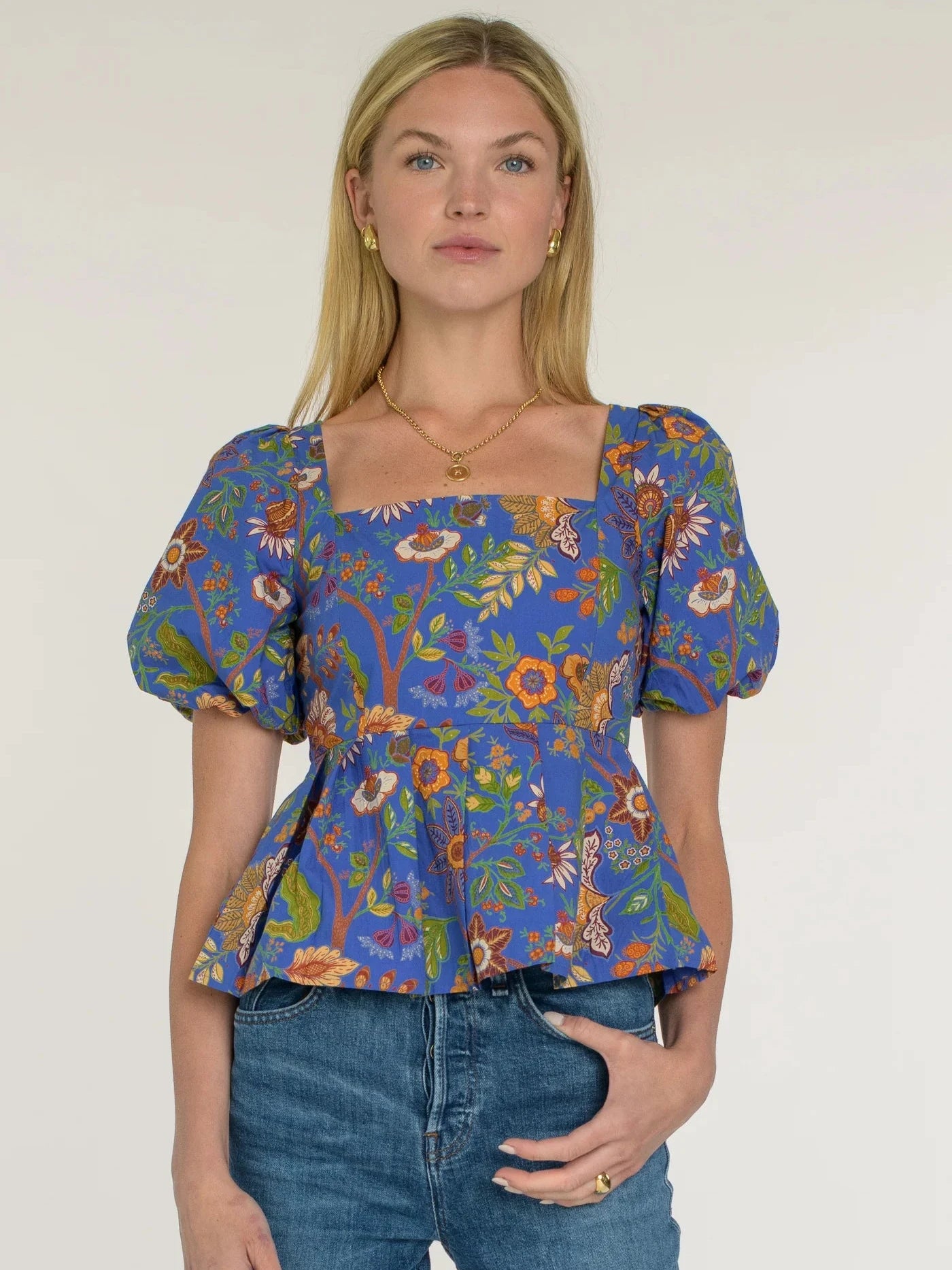 Grab The Hottest Deals Before They Disappear Cara Top in Secret Garden Sapphire