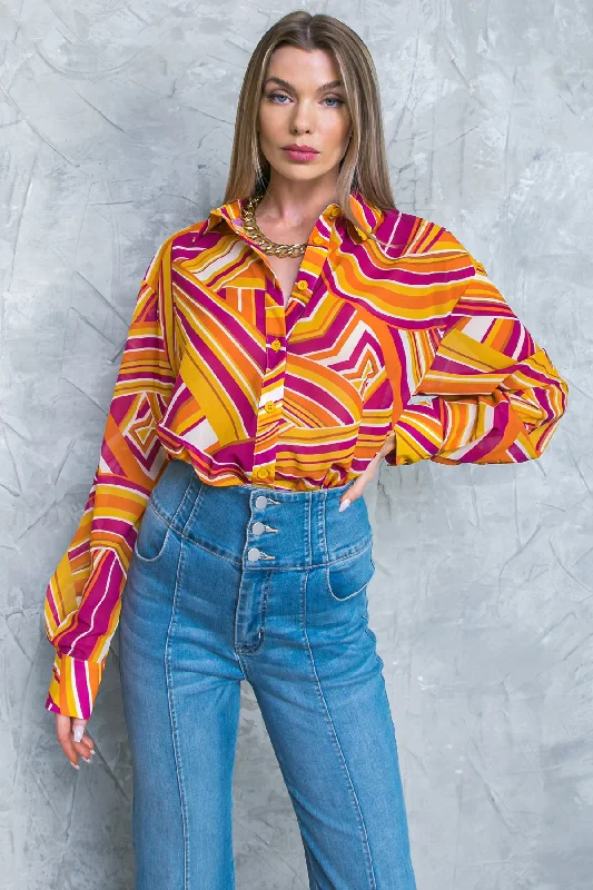 Step Up Your Style For Less LIVELY CHAM WOVEN TOP