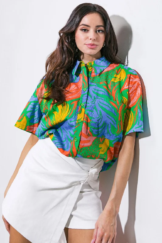 Seasonal Clearance ONE STEP AT A TIME WOVEN TOP