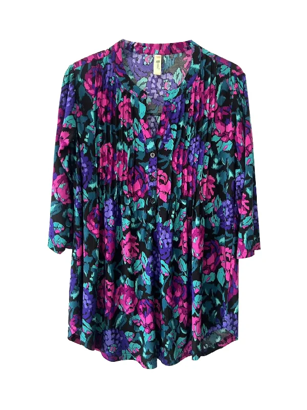 Grab The Best Deals Before They'Re Gone La Cera Plus Size Pleat Front Top
