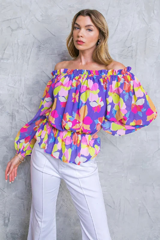 Fashion Forward, Function First HONESTLY TRUTHFULLY PURPLE WOVEN TOP