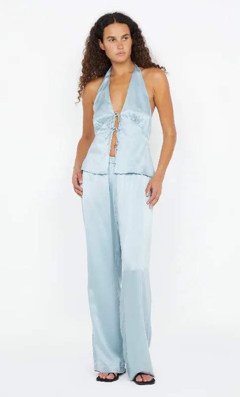 Incredible Savings For A Limited Period KAIA HALTER TOP - DUCK EGG