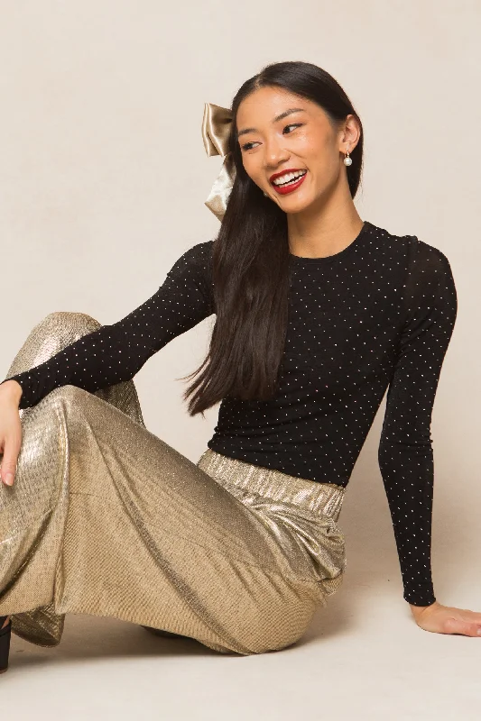 New Arrivals Bravo Top in Black - FINAL SALE