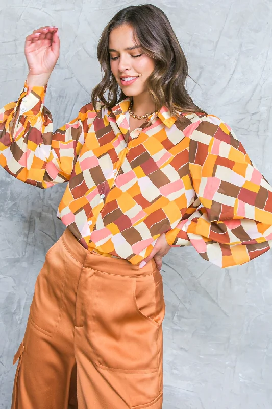 Upgrade Your Wardrobe For Less ENJOY EACH DAY WOVEN TOP