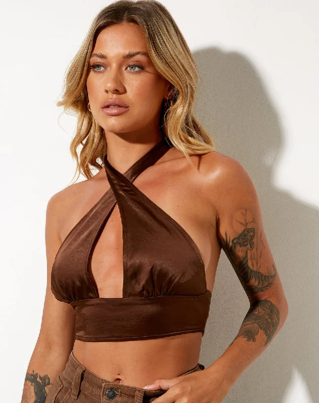 Discounted Prices, Elevated Looks Silta Top Chocolate