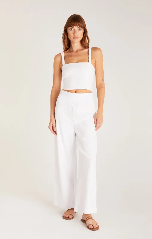 Vibrant Style Promotions Cambria Gauze Top, White