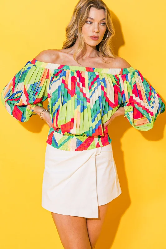 Weekend Rush – Discounts On Bestsellers FROSTED UPON WOVEN TOP