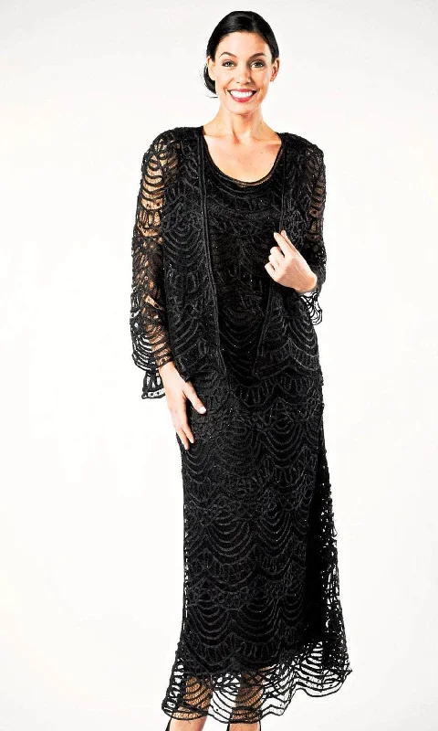 Hot Sale Soulmates C1060 - Three Piece Scallop Jacket Top Skirt Set