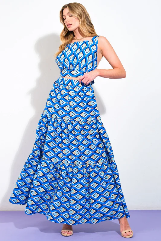 Don't Wait – Weekend Prices Won't Last SUMMER JOURNEY WOVEN TOP AND SKIRT SET